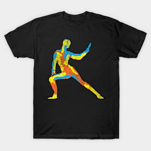 Modern Abstract Yoga Pose T-Shirt